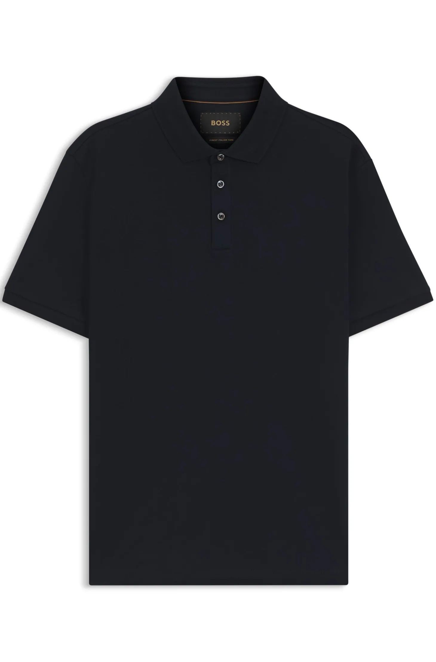 Regular-Fit Poloshirt aus merzerisierter italienischer Baumwolle