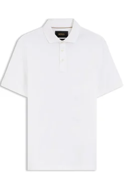 Regular-Fit Poloshirt aus merzerisierter italienischer Baumwolle