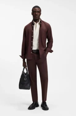 Regular-Fit Poloshirt aus strukturiertem Baumwoll-Piqué
