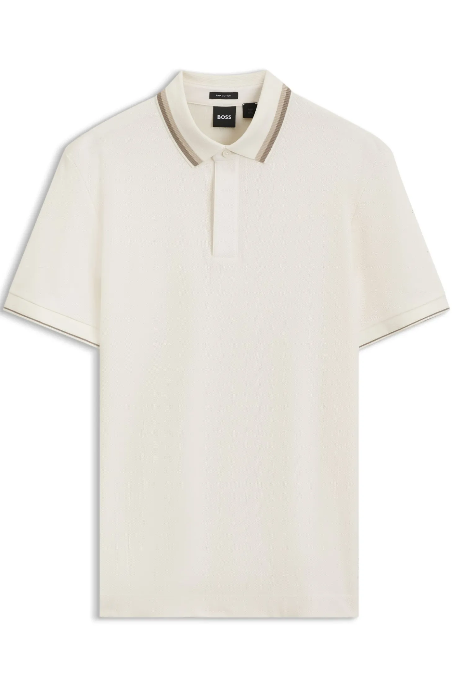 Regular-Fit Poloshirt aus strukturiertem Baumwoll-Piqué