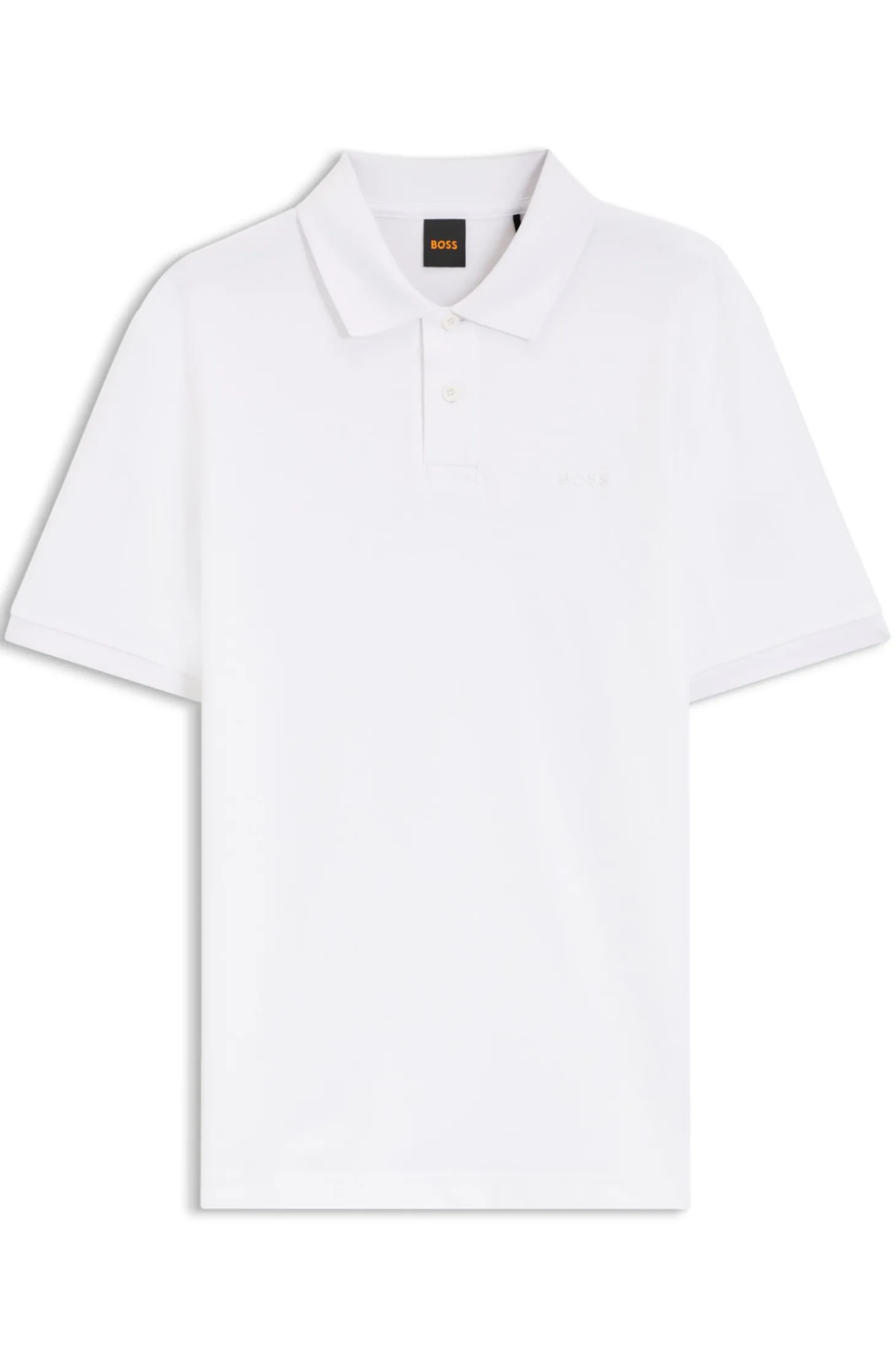 Regular-Fit Poloshirt aus wabenstrukturiertem Baumwoll-Piqué