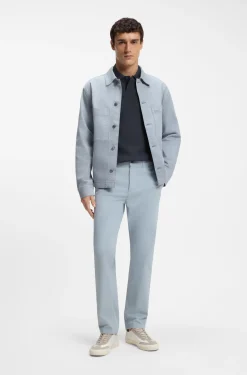 Regular-Fit Poloshirt aus wabenstrukturiertem Baumwoll-Piqué