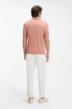Regular-Fit Poloshirt aus Woll-Mix