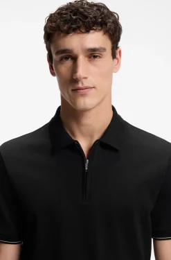 Regular-Fit Poloshirt mit Zip