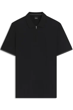 Regular-Fit Poloshirt mit Zip