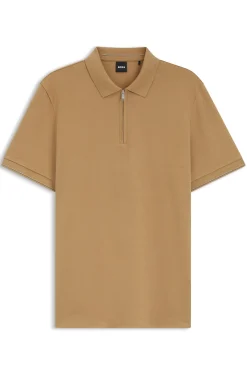 Regular-Fit Poloshirt mit Zip