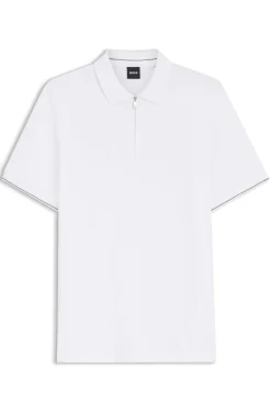 Regular-Fit Poloshirt mit Zip