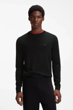 Regular-Fit Pullover aus Baumwoll-Mix