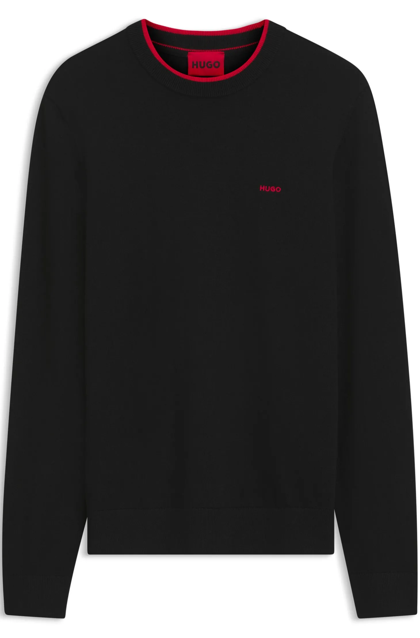 Regular-Fit Pullover aus Baumwoll-Mix