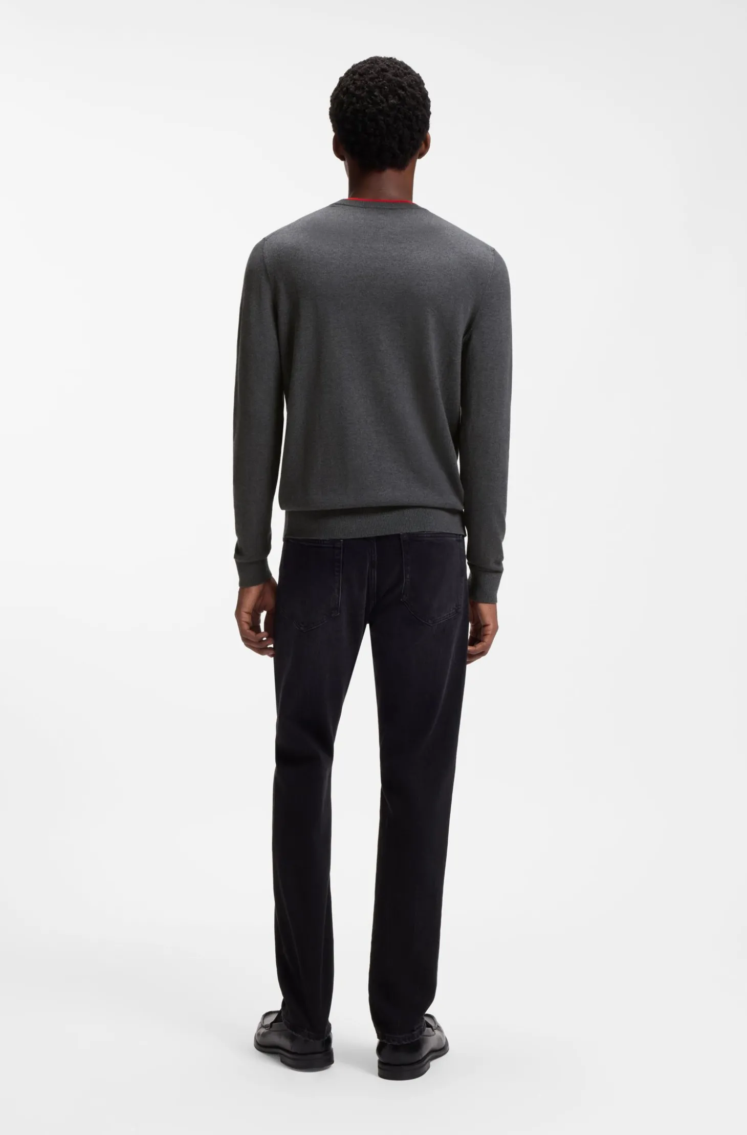 Regular-Fit Pullover aus Baumwoll-Mix