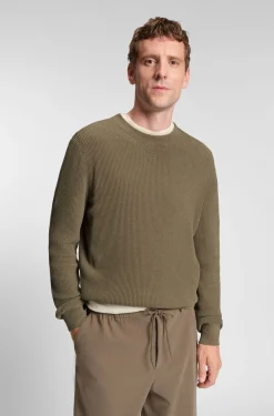 Regular-Fit Pullover aus geripptem Cord