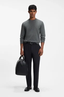 Regular-Fit Pullover aus Merinowolle
