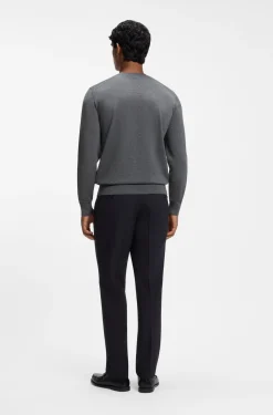 Regular-Fit Pullover aus Merinowolle