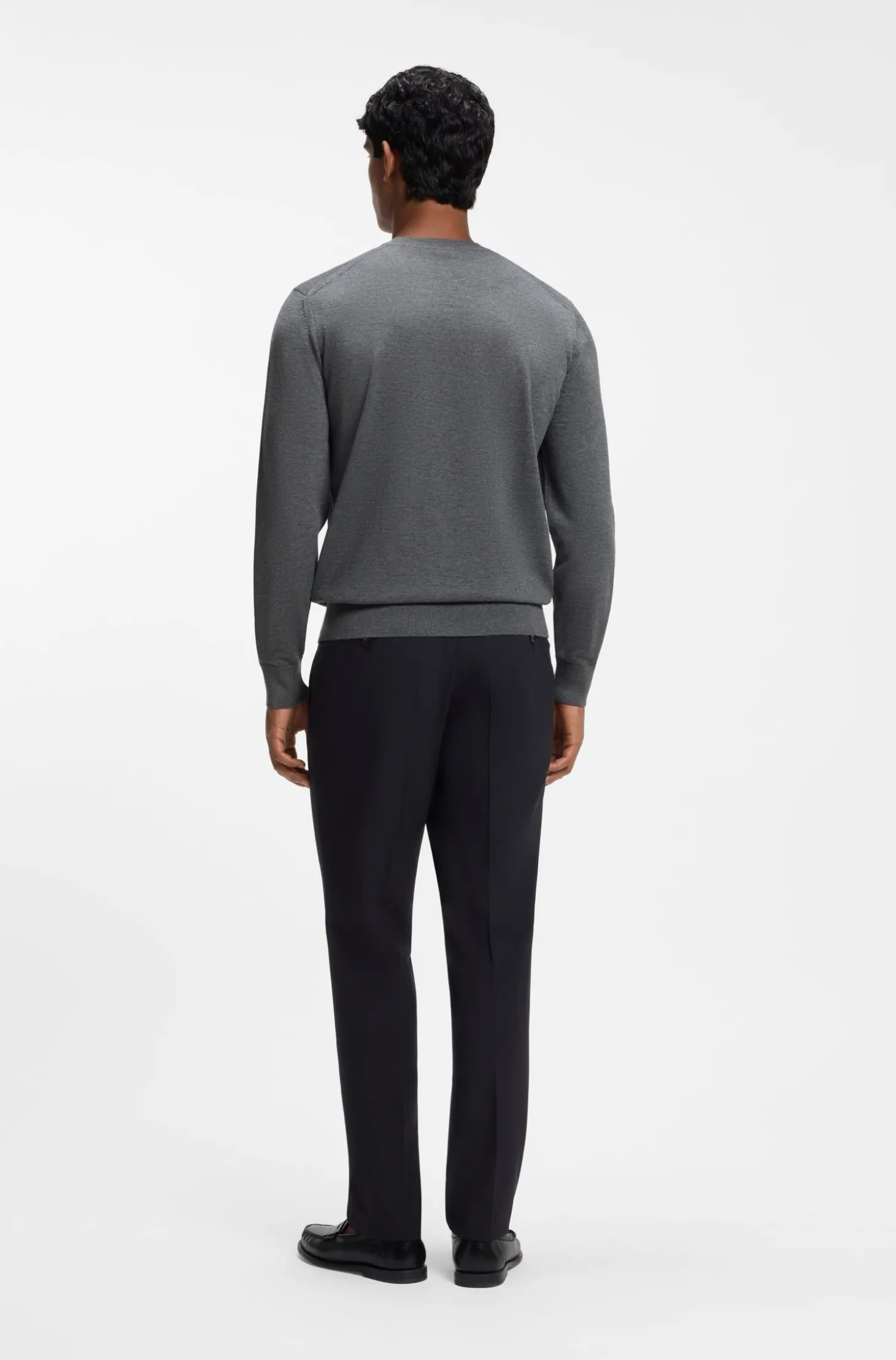 Regular-Fit Pullover aus Merinowolle