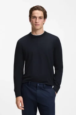 Regular-Fit Pullover aus Merinowolle