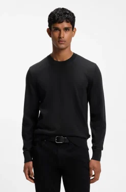 Regular-Fit Pullover aus Merinowolle