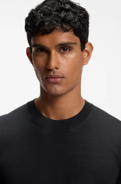 Regular-Fit Pullover aus Merinowolle