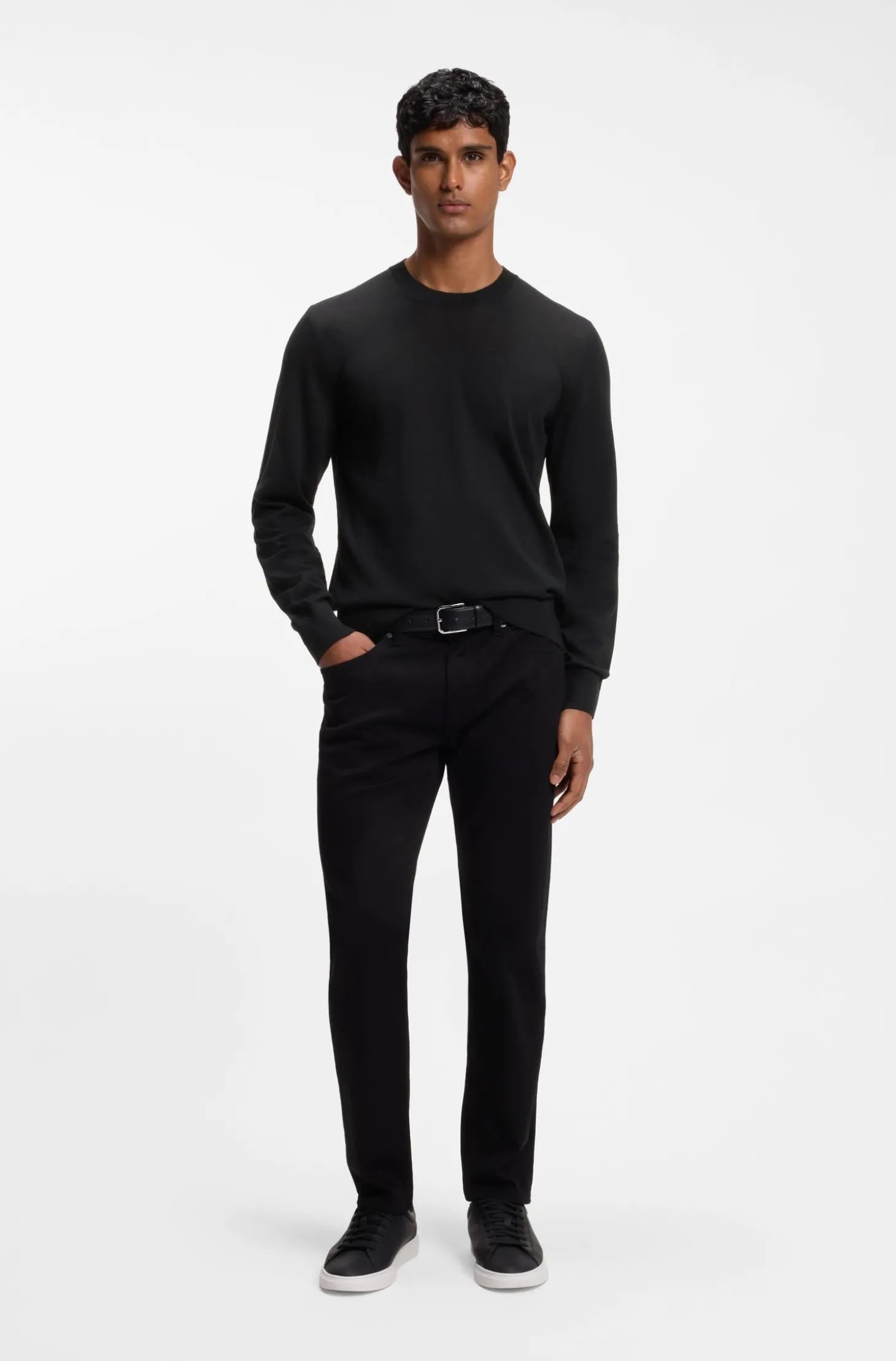 Regular-Fit Pullover aus Merinowolle