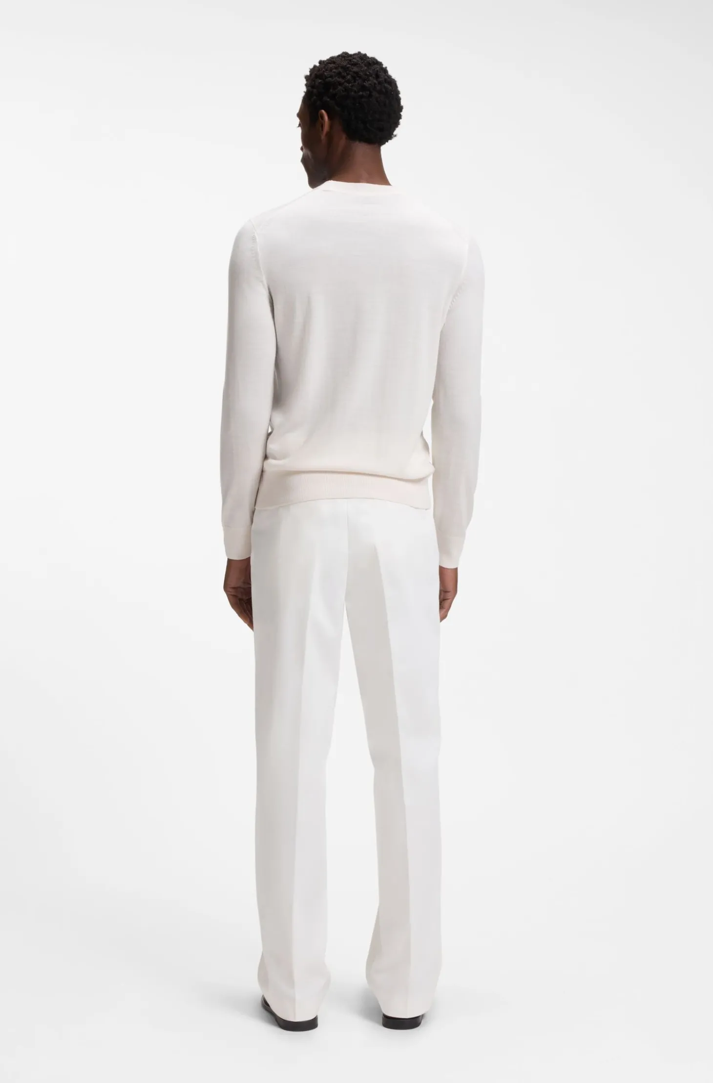 Regular-Fit Pullover aus Merinowolle