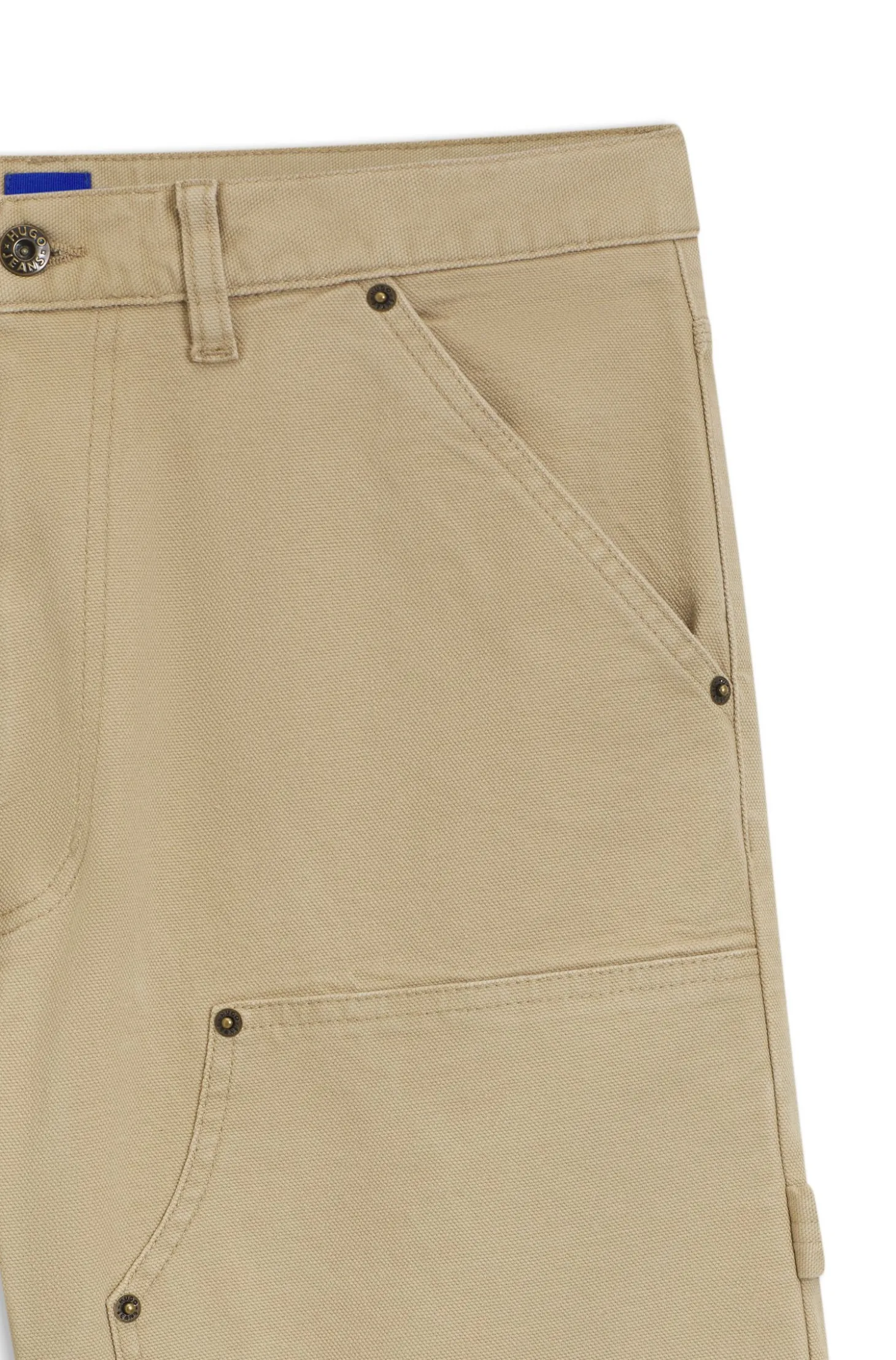Regular-Fit Shorts aus Stretch-Baumwoll-Canvas