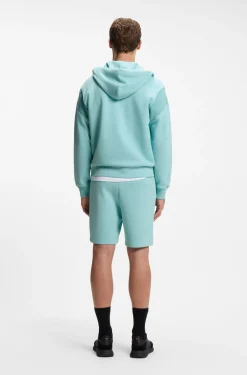 Regular-Fit Sweatshirt aus Spacer-Piqué mit Reißverschluss