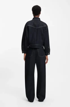 Regular-Fit Truckerjacke aus Denim mit Rinse-Waschung