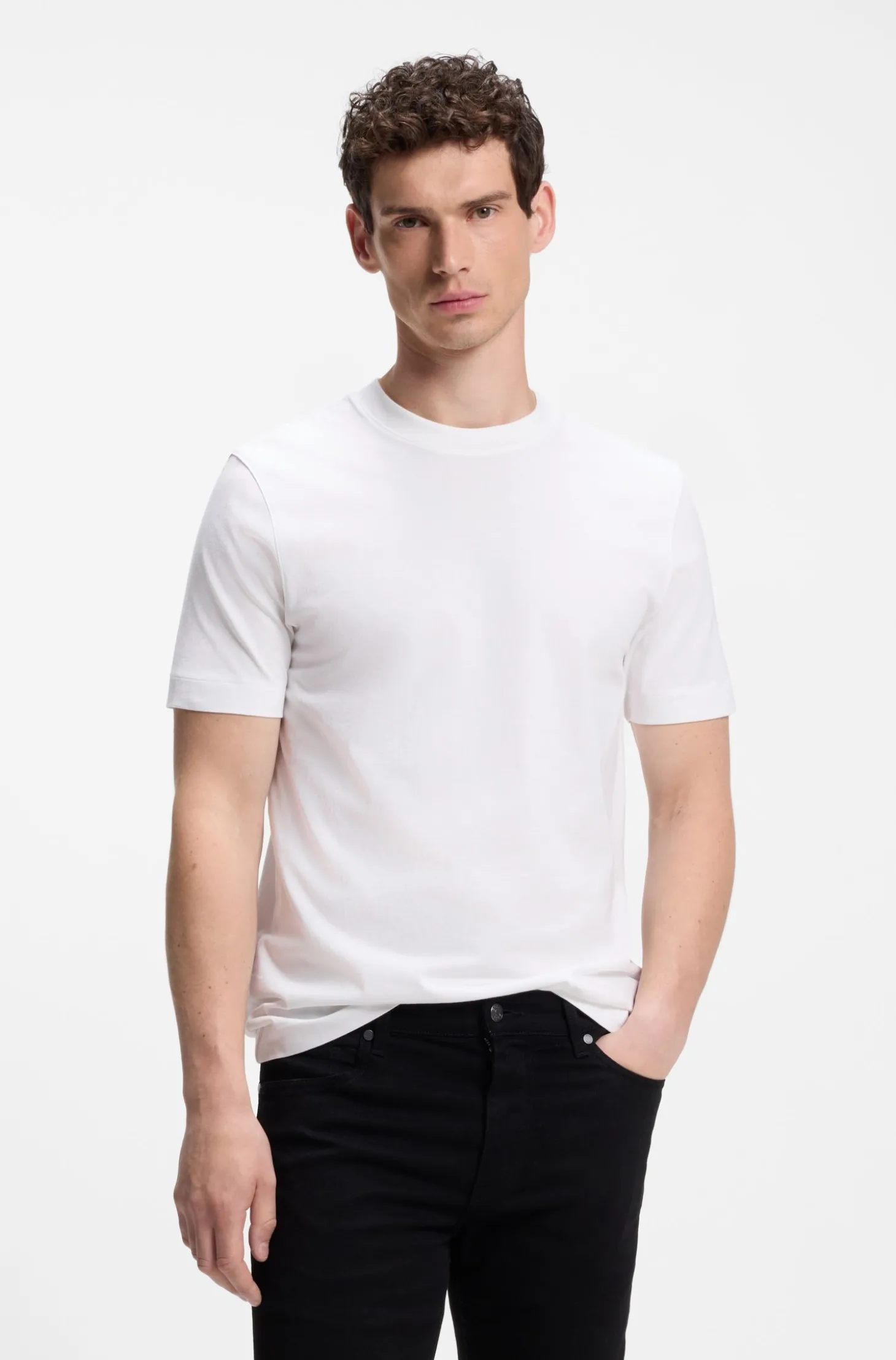 Regular-Fit T-Shirt aus Baumwoll-Jersey