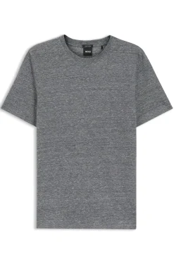 Regular-Fit T-Shirt aus Baumwolle und Leinen