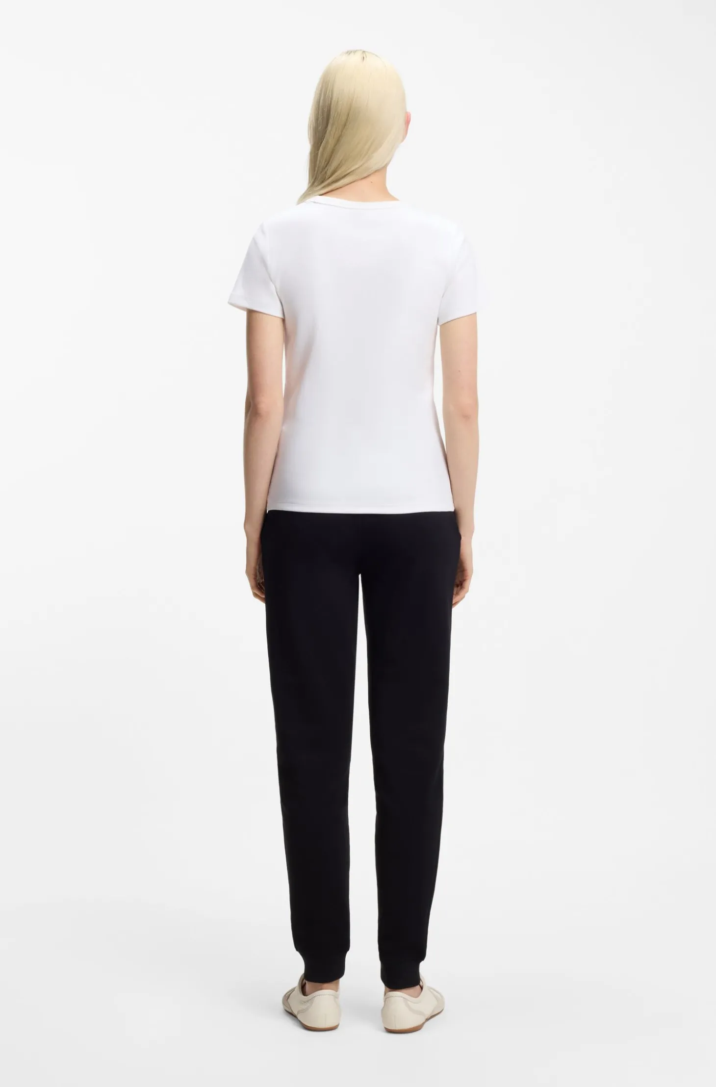 Regular-Fit T-Shirt mit gesticktem Stack-Logo