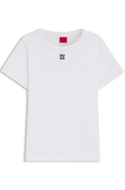 Regular-Fit T-Shirt mit gesticktem Stack-Logo