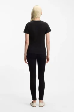 Regular-Fit T-Shirt mit gesticktem Stack-Logo