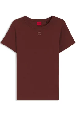 Regular-Fit T-Shirt mit gesticktem Stack-Logo