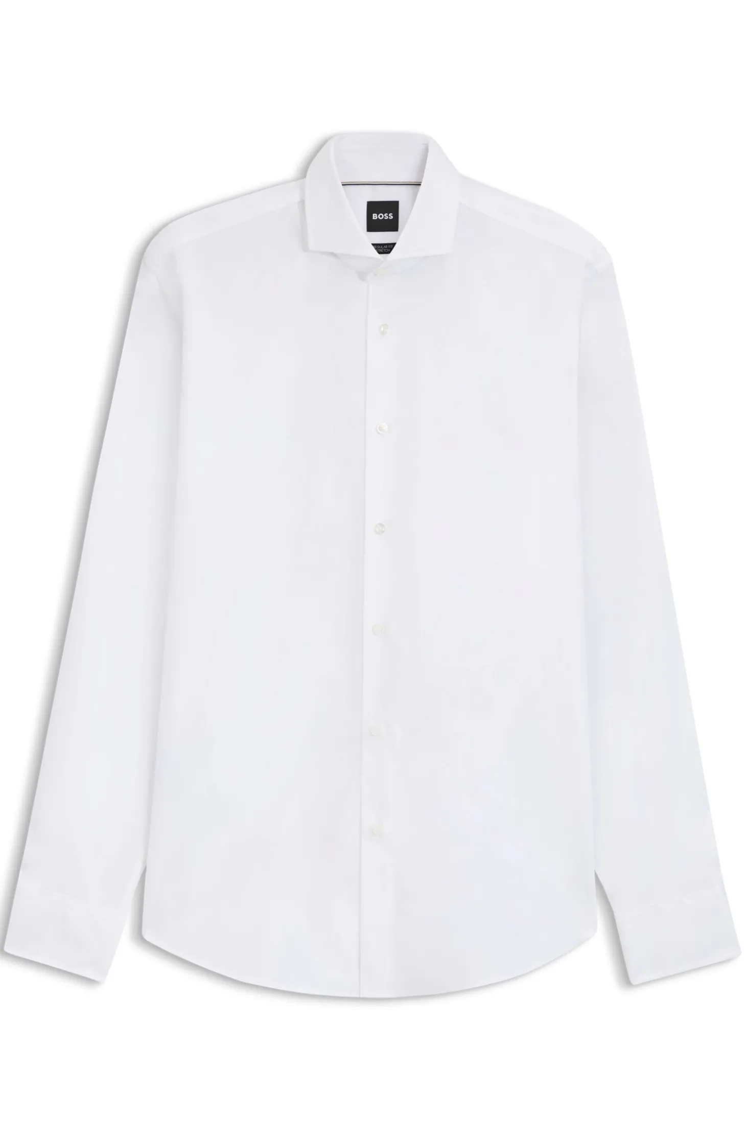 Regular-Fit Twill-Hemd aus Stretch-Baumwolle