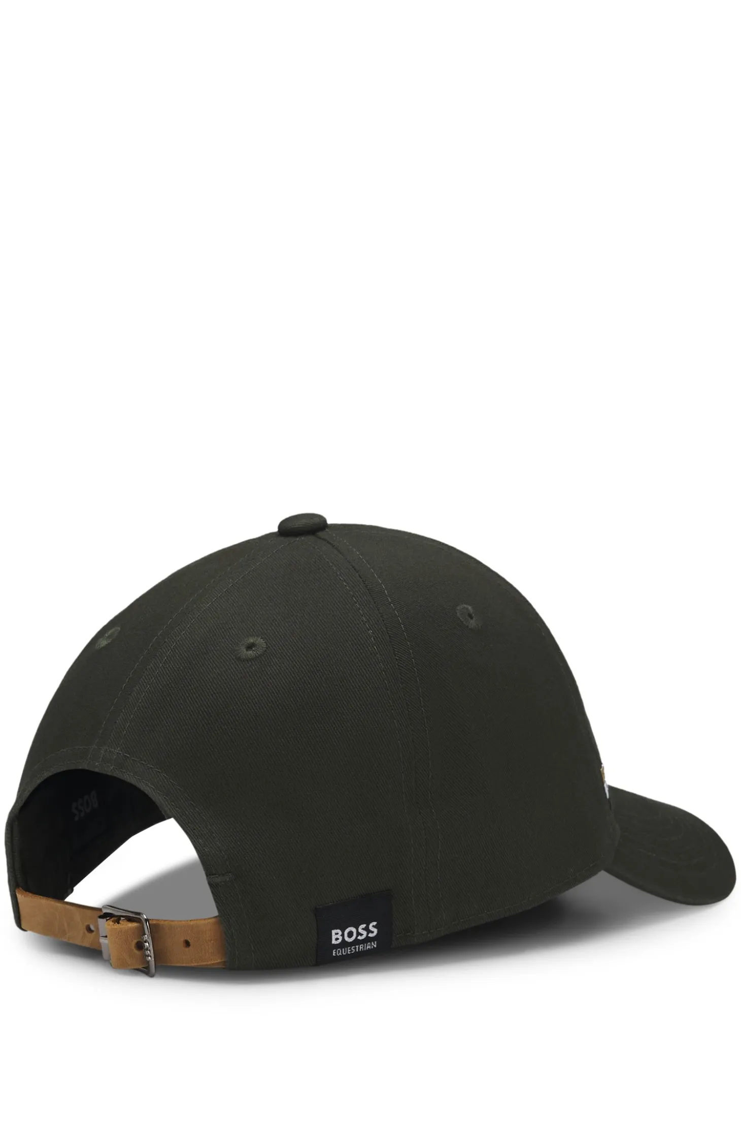 Reitsport-Cap aus Baumwolle mit Logo-Stickerei