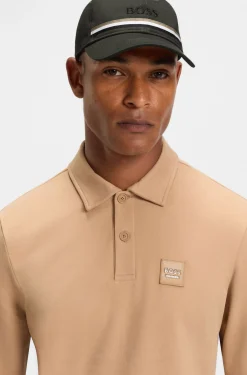 Reitsport-Cap aus Baumwolle mit Logo-Stickerei