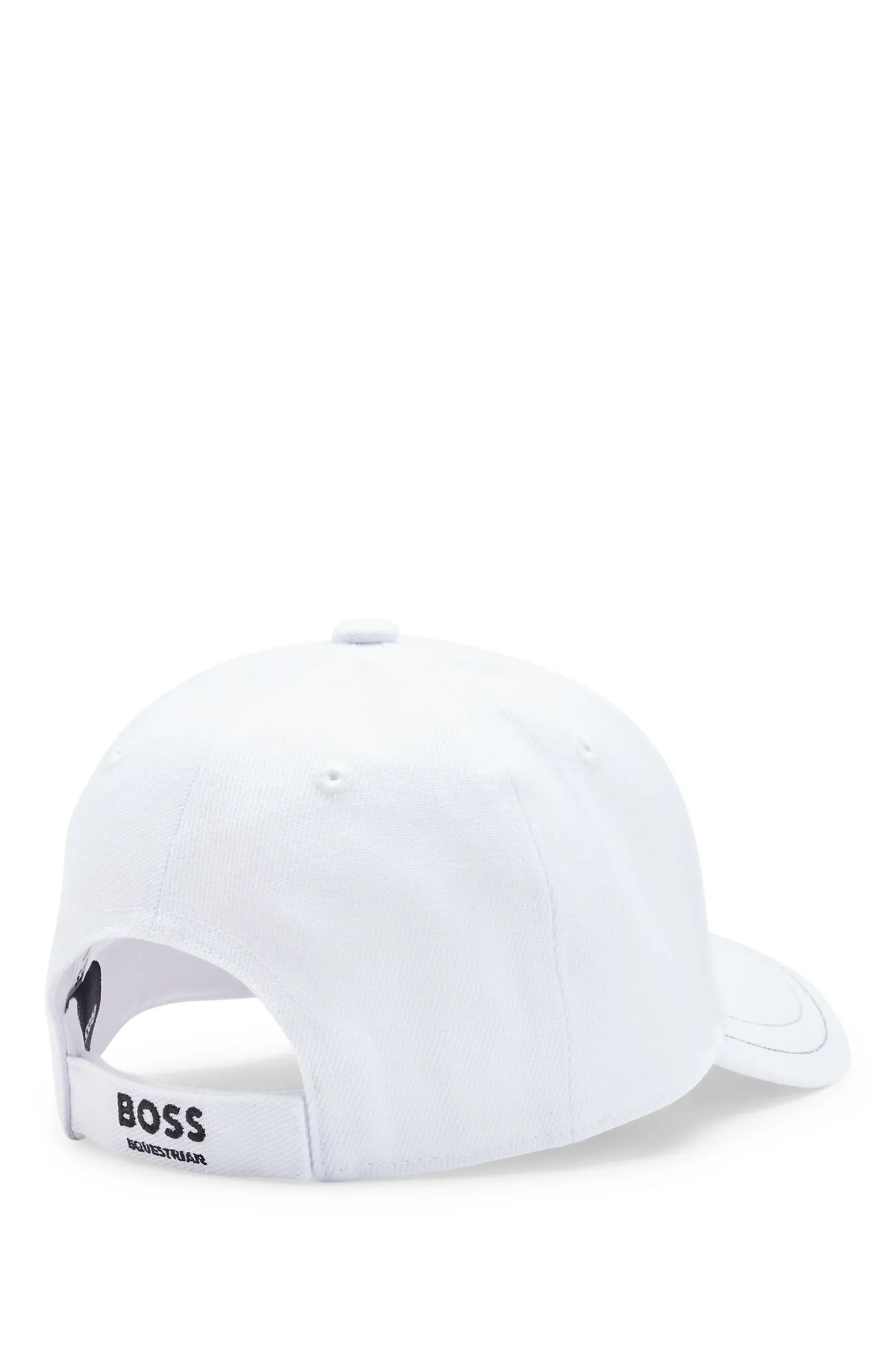Reitsport-Cap mit fünf Bahnen und Logo-Details