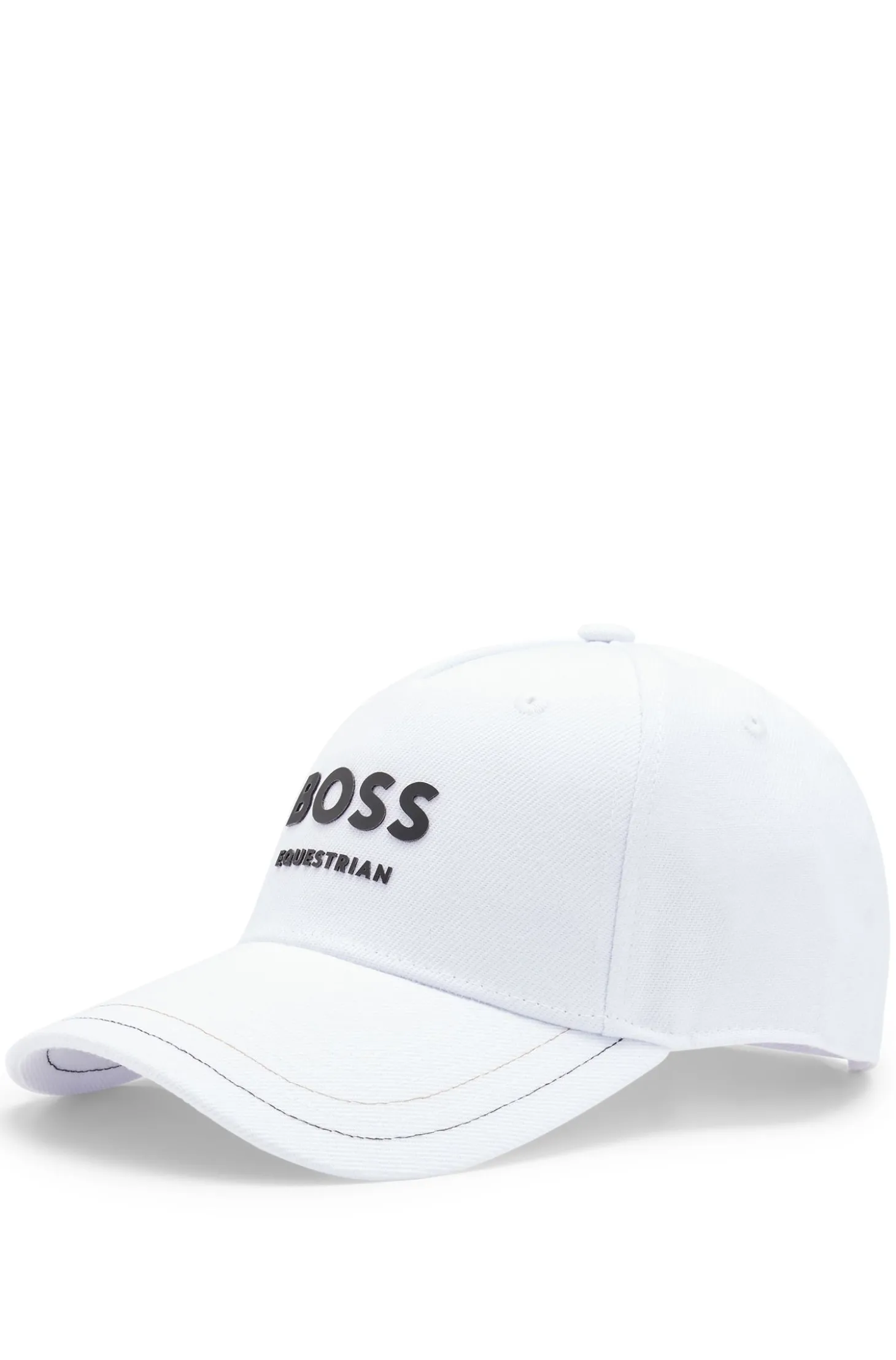 Reitsport-Cap mit fünf Bahnen und Logo-Details