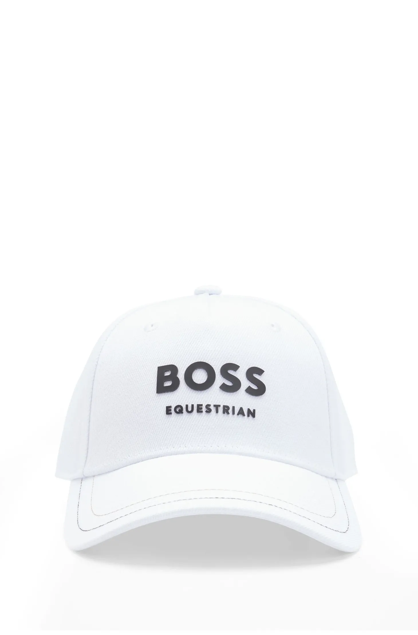 Reitsport-Cap mit fünf Bahnen und Logo-Details