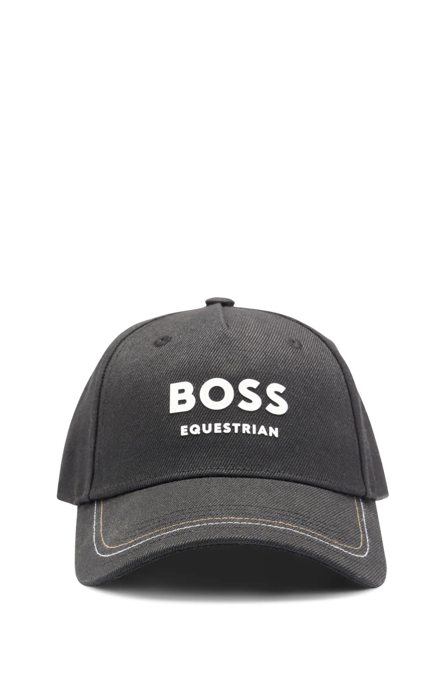 Reitsport-Cap mit fünf Bahnen und Logo-Details