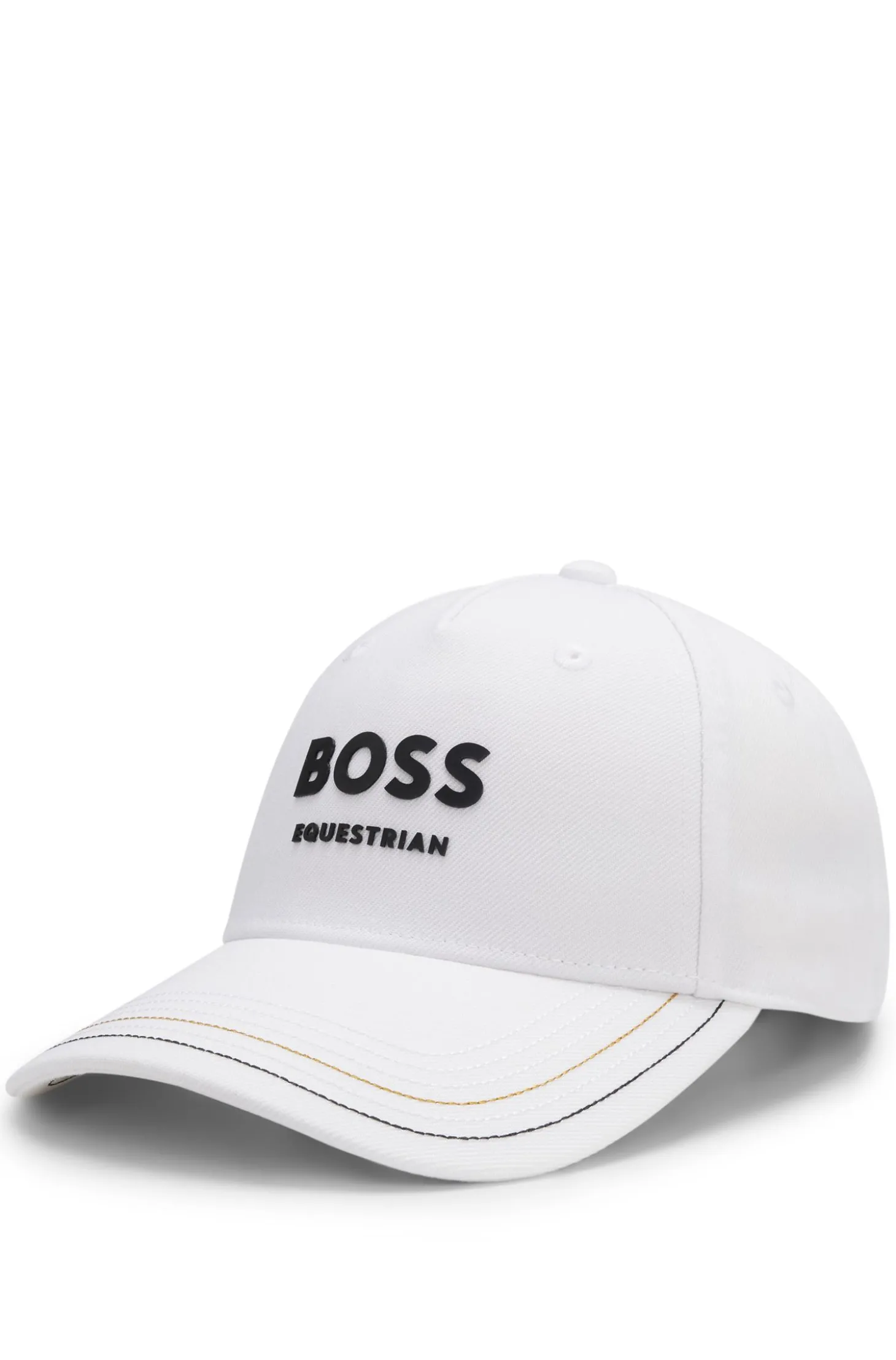 Reitsport-Cap mit fünf Bahnen und Logo-Details
