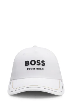 Reitsport-Cap mit fünf Bahnen und Logo-Details