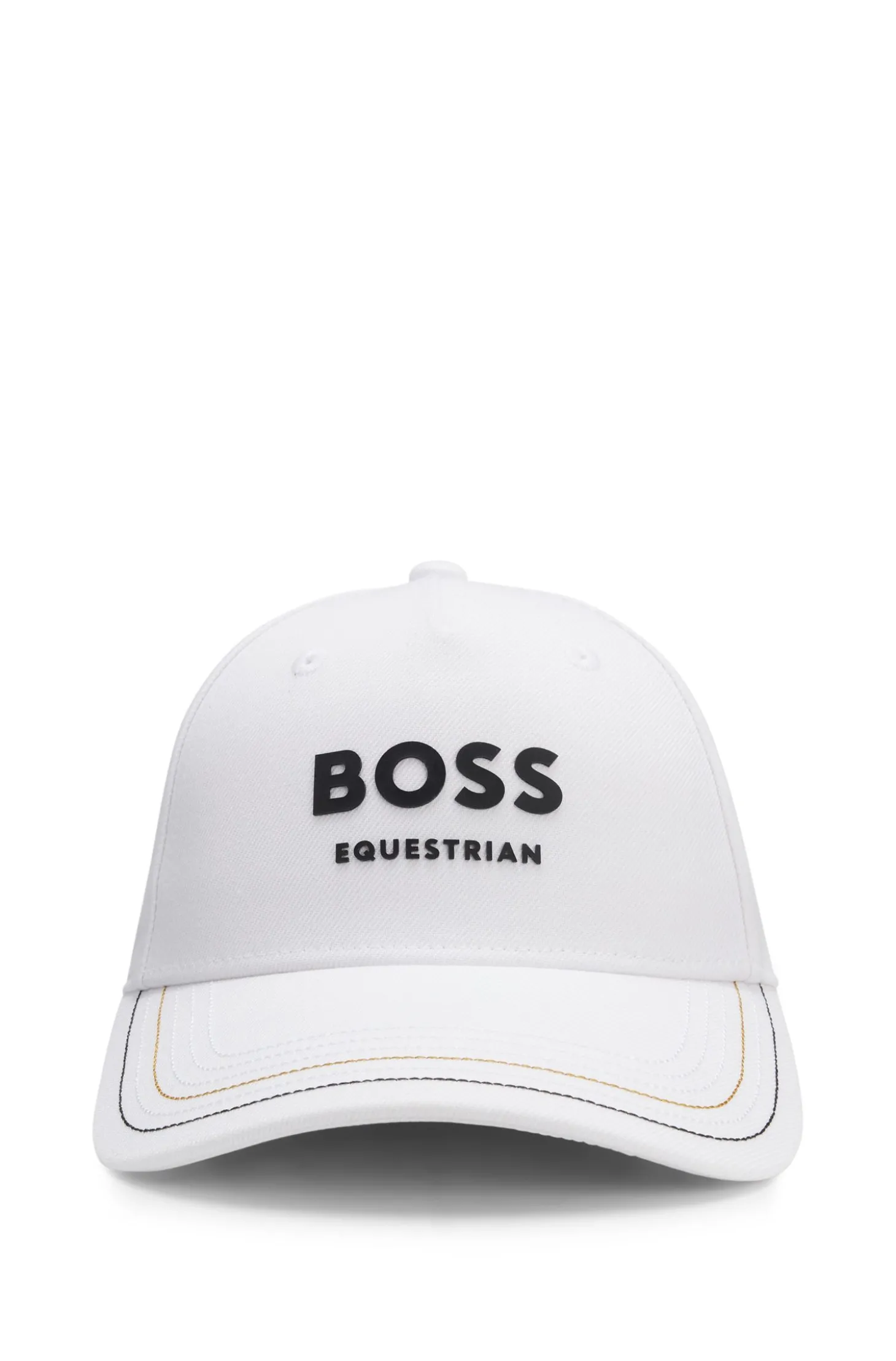 Reitsport-Cap mit fünf Bahnen und Logo-Details