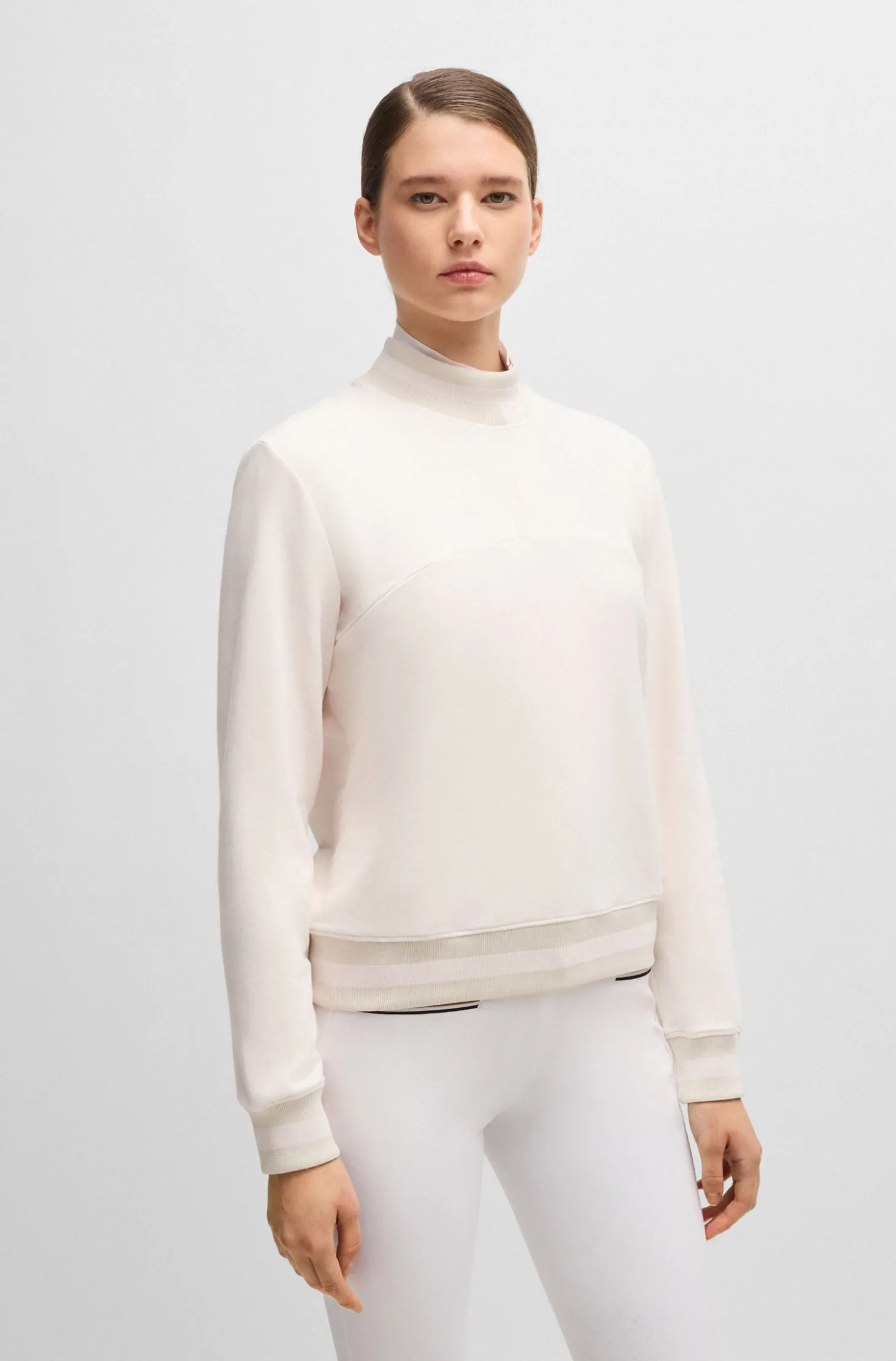 Reitsport-Pullover aus italienischer Stretch-Baumwolle