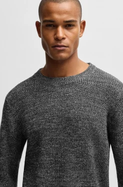 Reitsport-Pullover aus meliertem Strick