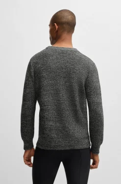 Reitsport-Pullover aus meliertem Strick