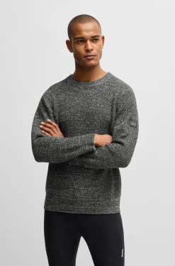 Reitsport-Pullover aus meliertem Strick