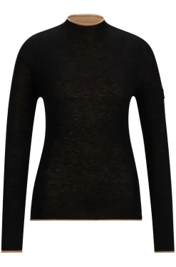 Reitsport-Pullover aus softem Strick mit zweifarbigem Effekt