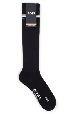 Reitsport-Socken aus Baumwoll-Mix mit Logo