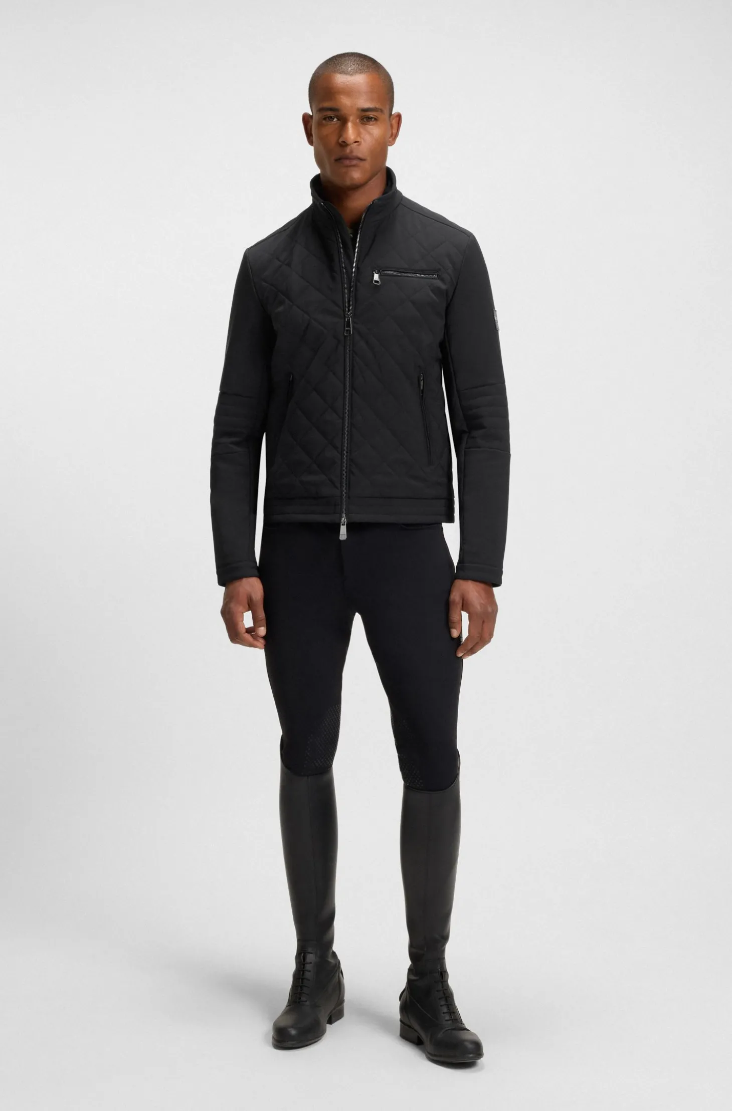 Reitsport-Steppjacke mit wasserabweisendem Finish