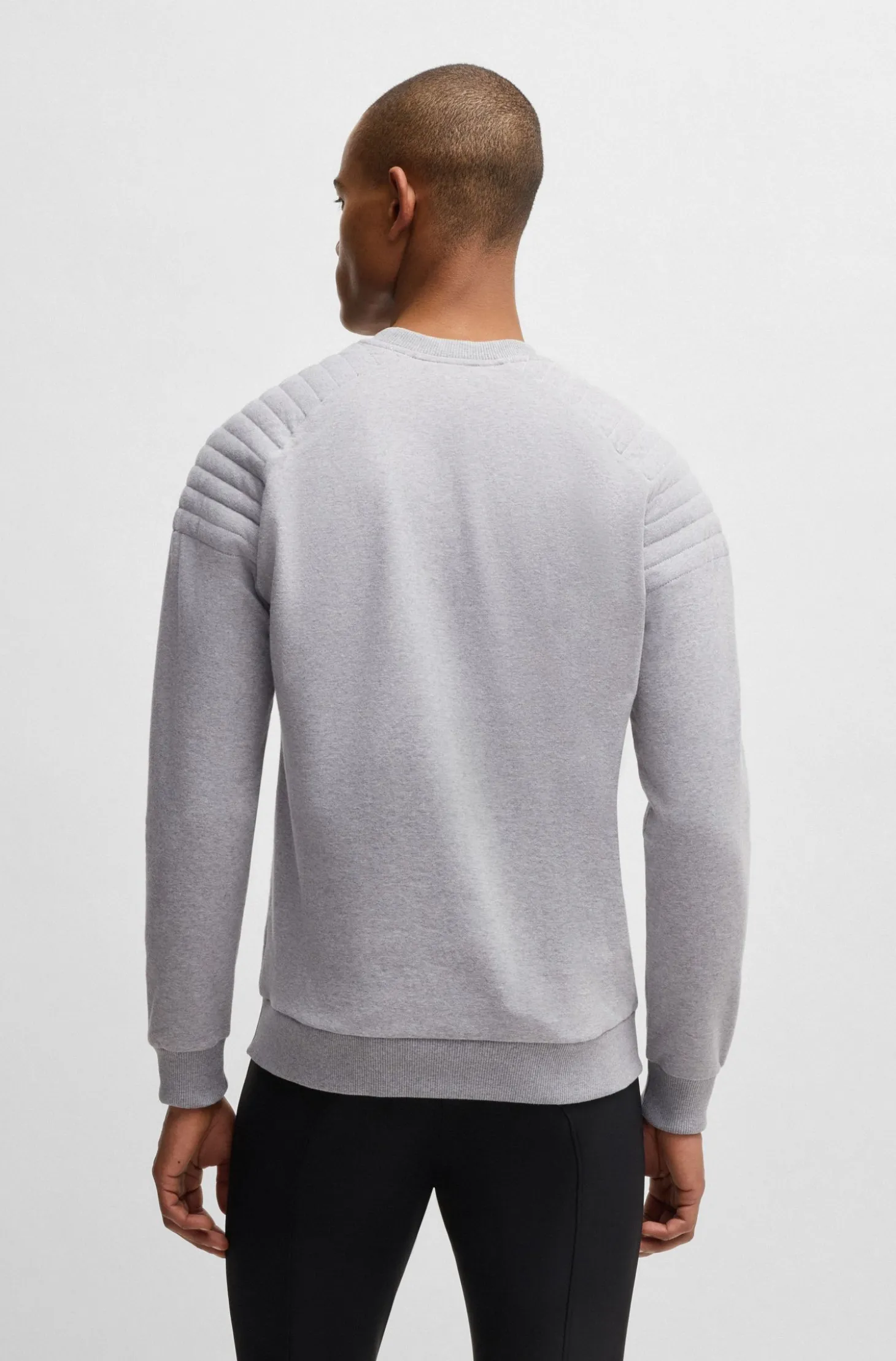 Reitsport-Sweatshirt aus Stretch-Baumwolle mit Schulternähten